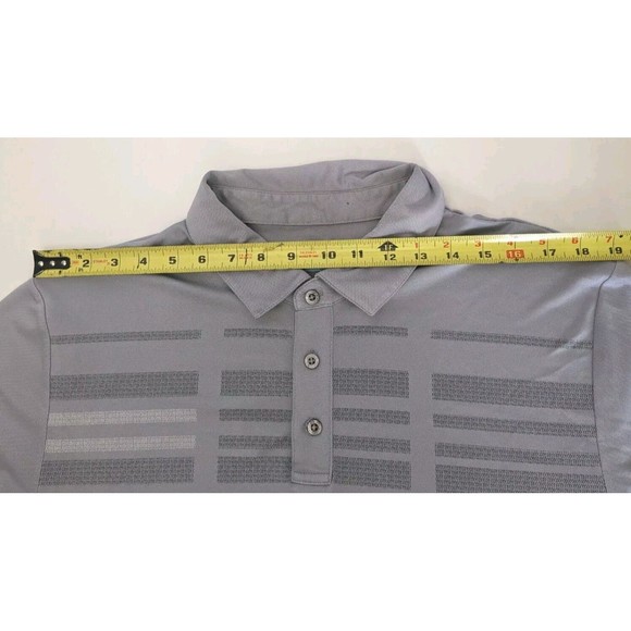 PGA Tour Men's Polo Shirt  Grey/Blue Short Sleeve Golf Apparel size XL - Picture 8 of 13
